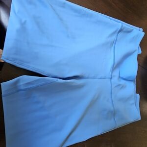 Athleta Pale Blue Interval Perforated Tights